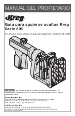 Preview for 21 page of Kreg 500 Series Owner'S Manual