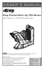 Kreg 700 Series Owner'S Manual preview