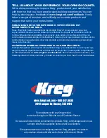 Предварительный просмотр 16 страницы Kreg Adaptive Cutting System Parallel Guides Owner'S Manual