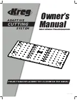 Preview for 1 page of Kreg Adaptive Cutting System Project Table Kit Owner'S Manual