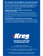 Preview for 16 page of Kreg Adaptive Cutting System Rip Guides Owner'S Manual