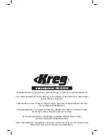 Preview for 76 page of Kreg Jig K5 Owner'S Manual