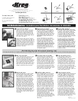 Kreg Klamp Plate Installation Instructions Manual preview