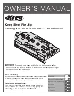 Kreg KMA3225 Owner'S Manual preview