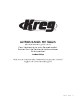 Предварительный просмотр 60 страницы Kreg KMA4100 Owner'S Manual