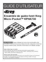 Preview for 11 page of Kreg KPHA730 Owner'S Manual