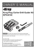 Kreg KPHA740 Owner'S Manual preview