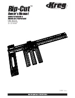 Kreg Rip-Cut KMA2685 Owner'S Manual preview