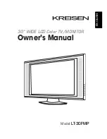 Preview for 1 page of Kreisen LT-30FMP Owner'S Manual