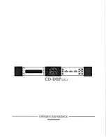 Krell Industries CD-DSP mk2 Owner'S Reference Manual preview