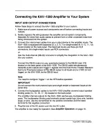 Предварительный просмотр 14 страницы Krell Industries Five-Channel Power Amplifier KAV-1500 Instructions For Use Manual