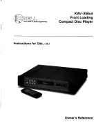 Krell Industries KAV-250cd C Instructions For Use Manual preview