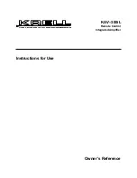 Krell Industries KAV-300IL Instructions For Use Manual preview