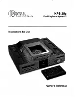 Krell Industries KPS 25s Instructions For Use Manual preview