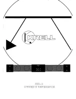 Krell Industries kSL-2 Owner'S Reference Manual preview