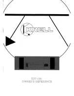 Предварительный просмотр 1 страницы Krell Industries Power Amplifier KST100 Owner'S Reference Manual