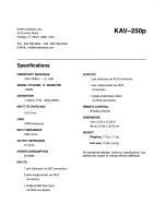 Preview for 11 page of Krell Industries Preamplifier KAV-250p Owner'S Reference Manual