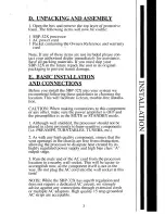 Preview for 4 page of Krell Industries SBP-32X Owner'S Reference Manual