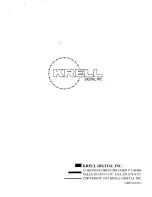 Preview for 14 page of Krell Industries SBP-32X Owner'S Reference Manual