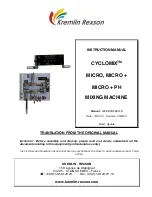 Kremlin-Rexson CYCLOMIX MICRO Instruction Manual preview