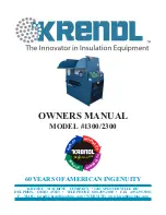 Предварительный просмотр 1 страницы Krendl 1300 Owner'S Manual