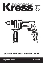 Preview for 1 page of KRESS KU310 Safety And Operating Manual