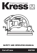 KRESS KU760 Safety And Operating Manual preview