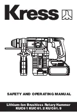 KRESS KUC61 Safety And Operating Manual preview