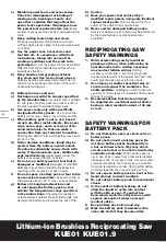 Preview for 4 page of KRESS KUE01 Safety And Operating Manual