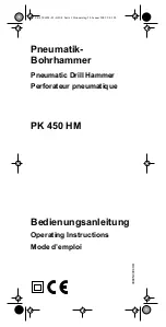 Preview for 1 page of KRESS PK 450 HM Operating Instructions Manual