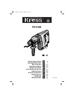 KRESS PSX 600 Operating Instructions Manual preview