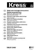 KRESS SBLR 2480 Operating Instructions Manual предпросмотр