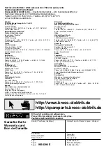 Preview for 36 page of KRESS WS 6390 E Operating Instructions Manual