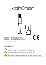 Предварительный просмотр 1 страницы KRHÜNER 38277 Instruction Manual