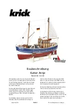 Preview for 1 page of Krick Fishing Cutter Antje Building Instructions