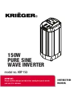 Preview for 1 page of Krieger KRP150 Instruction Manual