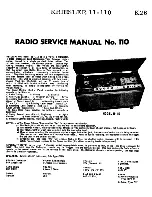 Preview for 1 page of Kriesler 11-110 Service Manual