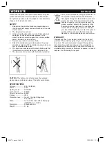 Preview for 4 page of Krigsvoll WORKLITE 440674 Manual