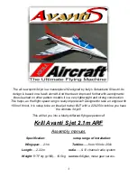 Krill Avanti S jet 2.1m ARF Assembly Manual preview