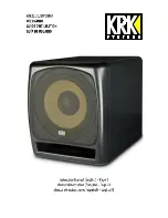 KRK 12s User Manual preview