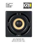 Preview for 1 page of KRK KRK12sHO User Manual