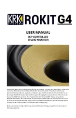 KRK ROKIT G4 User Manual предпросмотр