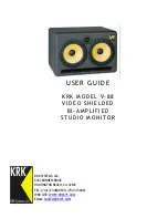 KRK V-88 User Manual preview