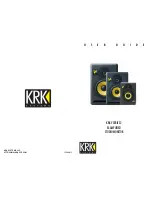 Предварительный просмотр 1 страницы KRK V SERIES 2 User Manual