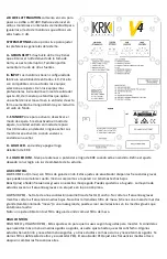 Preview for 7 page of KRK V SERIES 4 Quick Start Manual