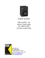 KRK V6 User Manual предпросмотр