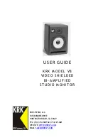 KRK V8 User Manual preview