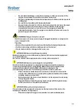 Предварительный просмотр 13 страницы Kröber aeroplus E Instructions For Use Manual