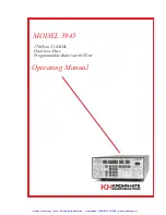 Preview for 2 page of Krohn-Hite 3945 Operating Manual