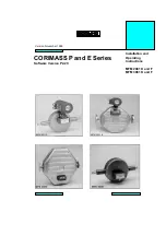 Preview for 1 page of KROHNE CORIMASS E Series Installation And Operating Instructions Manual